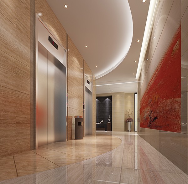 粵港工業園電梯間